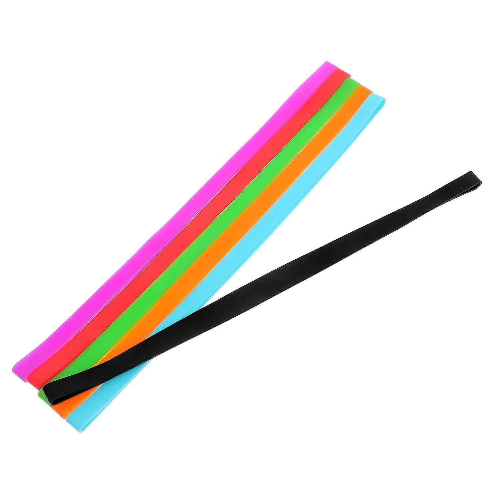 Beach Towel Fixing Bands 6Pcs Silicone Ties Ideal For Beach Seaside Outdoor Travelers Assorted Color