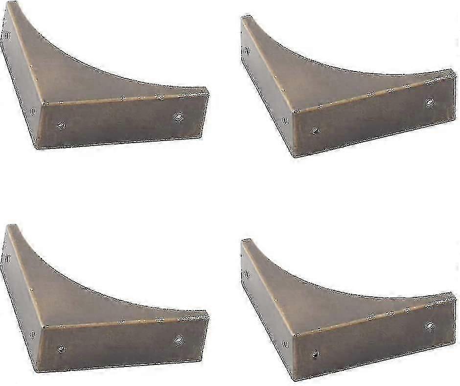 4 db-os fém sarokvédő bútorhoz, antik bronz élvédő konzol, élvédő, fém sarokvédő bútorhoz