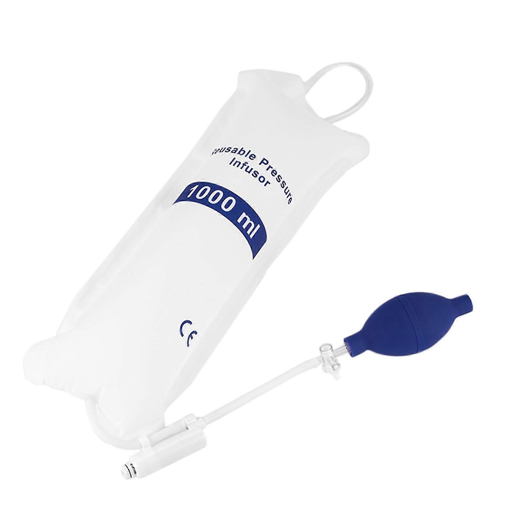 Pompe à perfusion sachet 1000ml réutilisable avec affichage de la pression