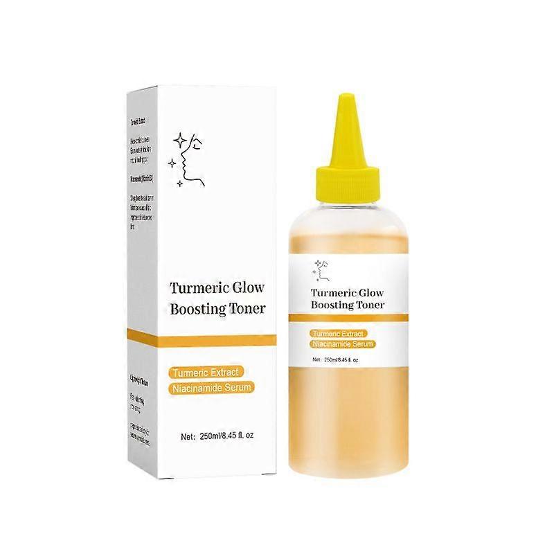 Turmeric Smoothing Toner for Face & Body | Lightweight Toner for Balancing Uneven Skin Tone & Texture | Niacinamide, Glycolic Acid for Clear Glass Ski