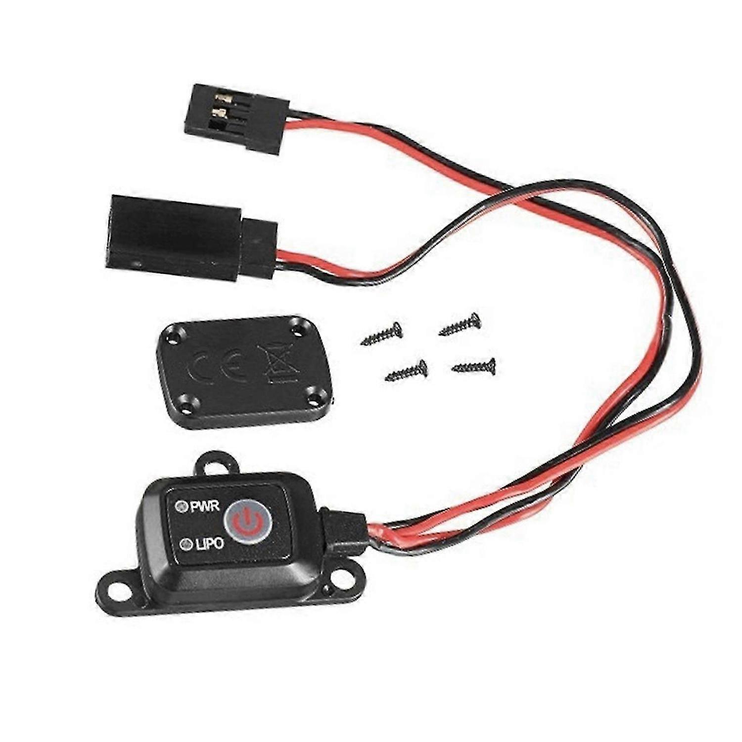Tiny Small MCU Controlled on/Off Battery Voltage Checked RC Power Switch for RC Car Plane Boat Lipo