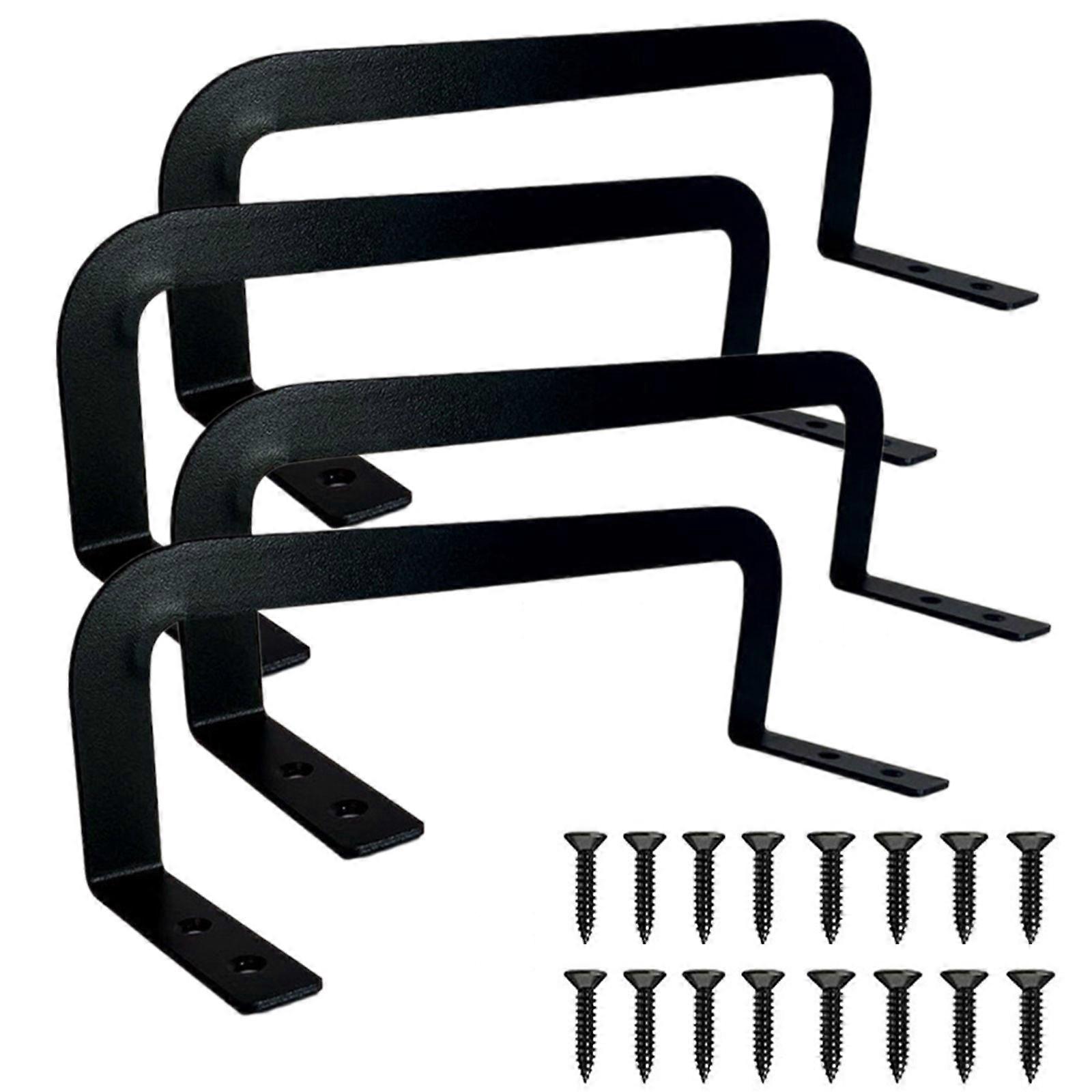 Sturdy Alloy Bedding Grippers 4pc Set Prevents Mattress Movement Without Tool Black