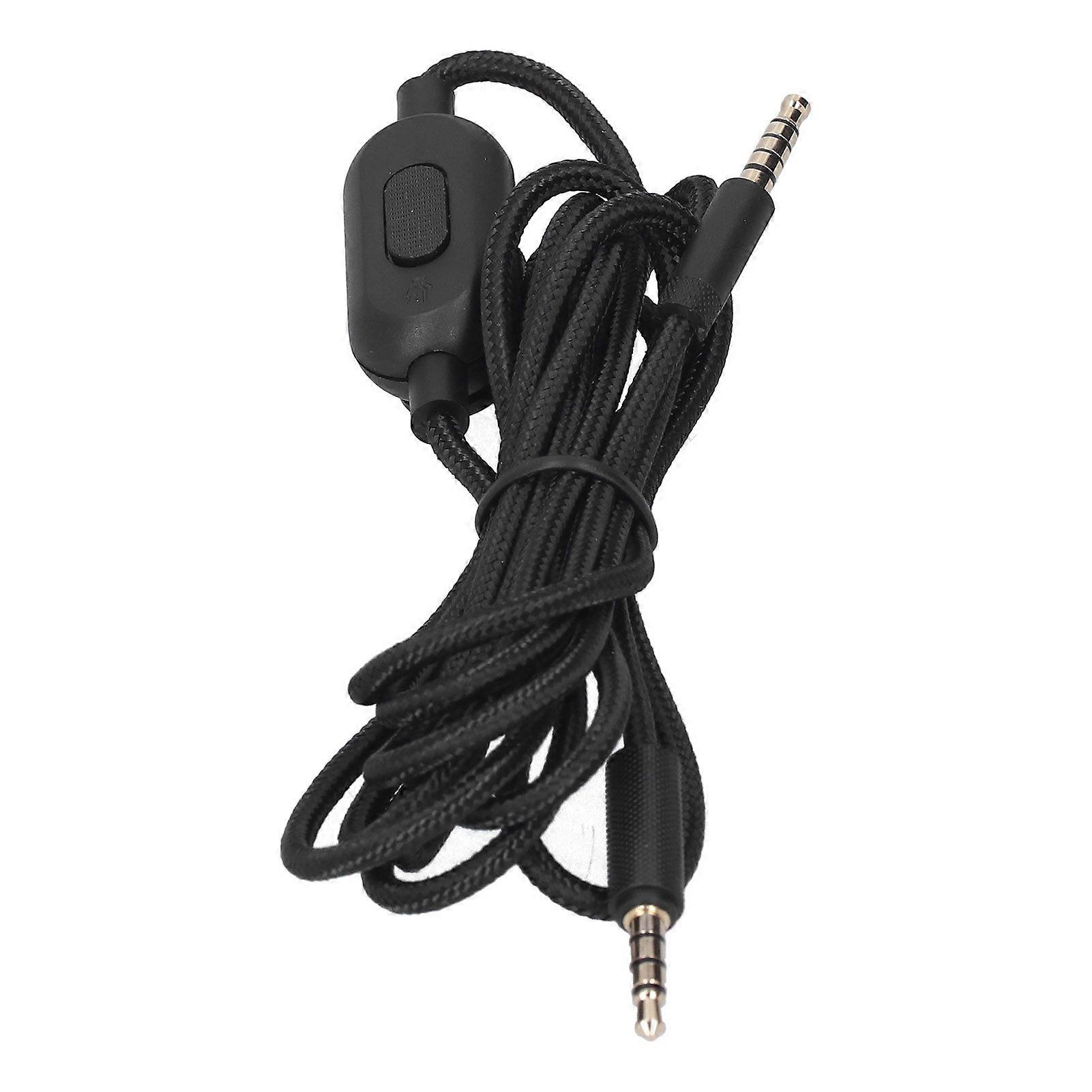 Game Headphone Audio Cable Volume Microphone Control for Logitech G233 G433 GPRO GPROX
