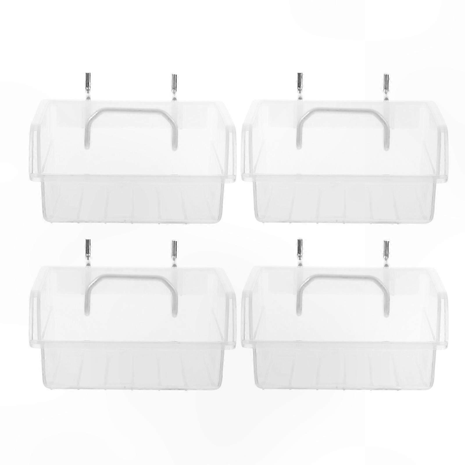 4-Pack Wall Mounted Storage Bins for Garage Organization