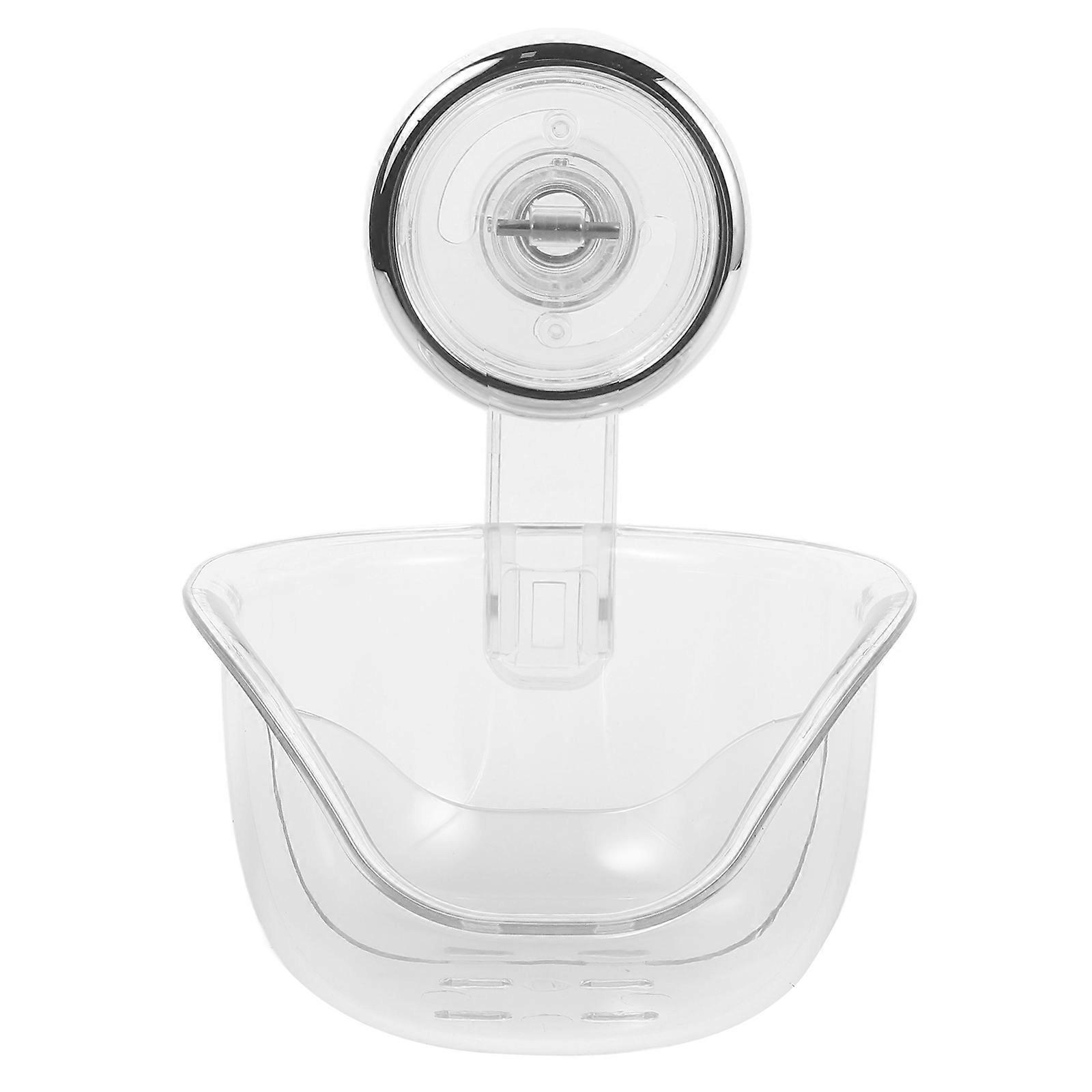 Make Up Sponge Holder Wall-Mounted Rack for Bathroom and Shower Transparent Plastic Storage 1Pcs