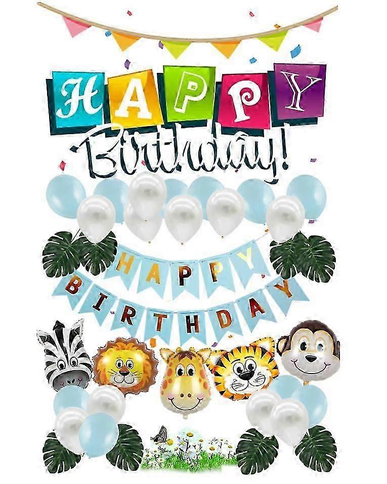 Easter Birthday Party Decoration Sets Forest Animal Theme For Kids Children Holiday Decor