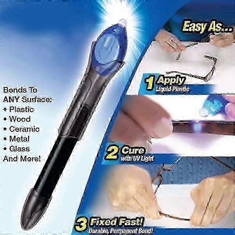 Super Power 5 Second Fix Uv Light Repair Tool Glue Refill Liquid Plastic Welding