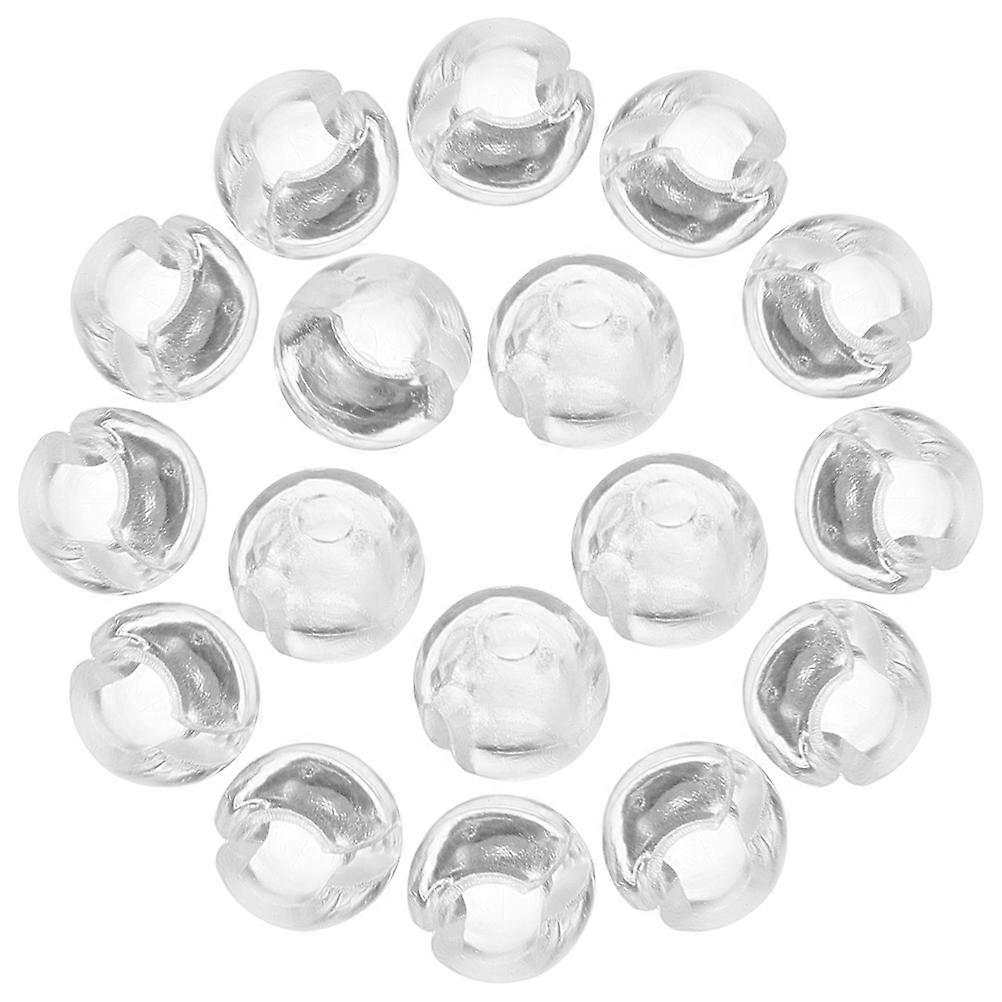 Beaded Chain Crimp Stop for Blinds Used 100Pcs Transparent Pom Material
