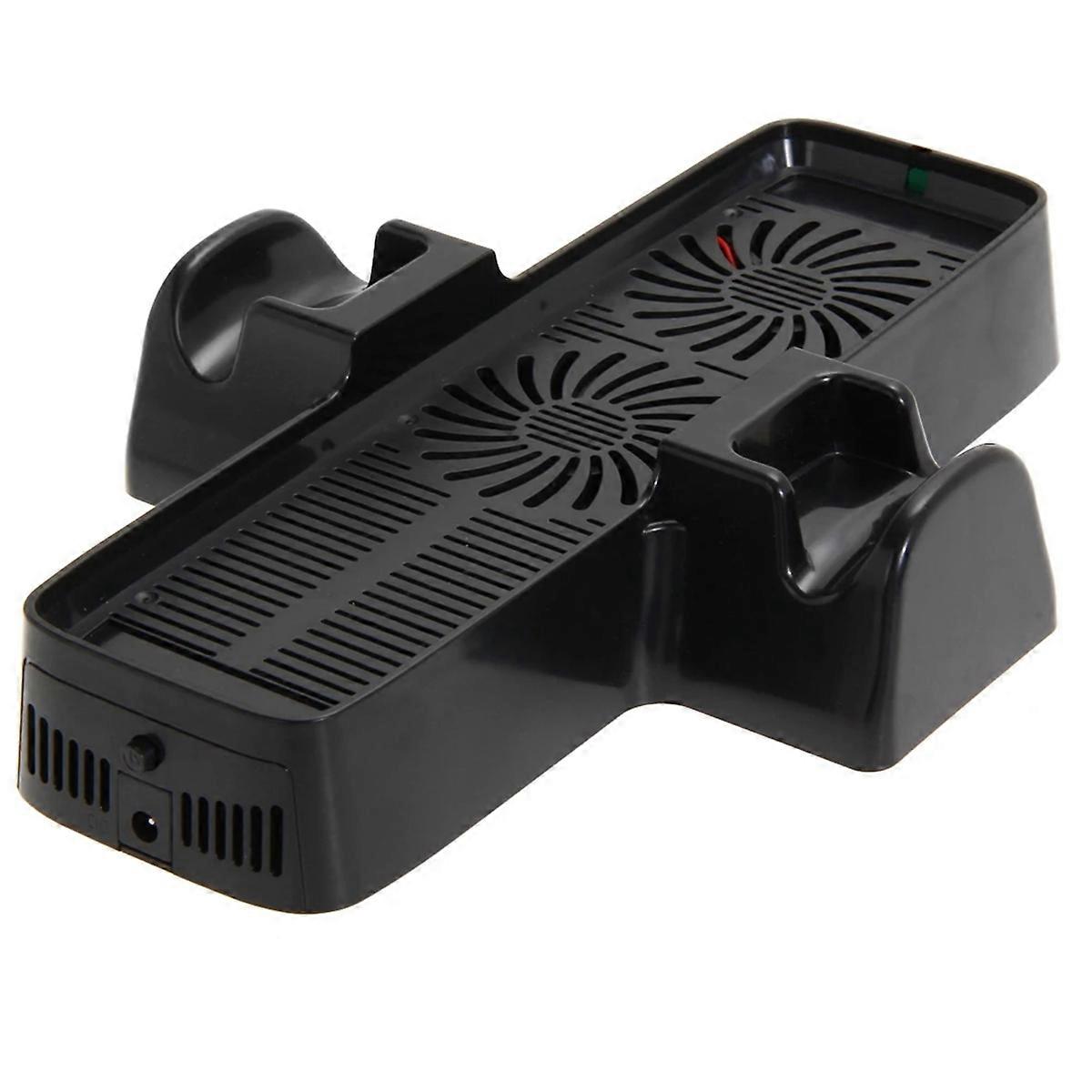 Console Cooling Fan with Dual Dock Stand Cooling Fan Heat Dispersion Accessories for Game Controller