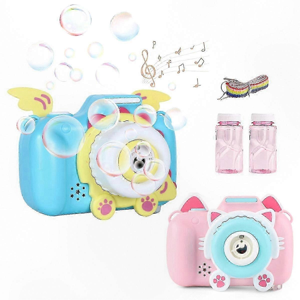Kids Musical Bubble Camera with Interactive Features and Bubble Solution