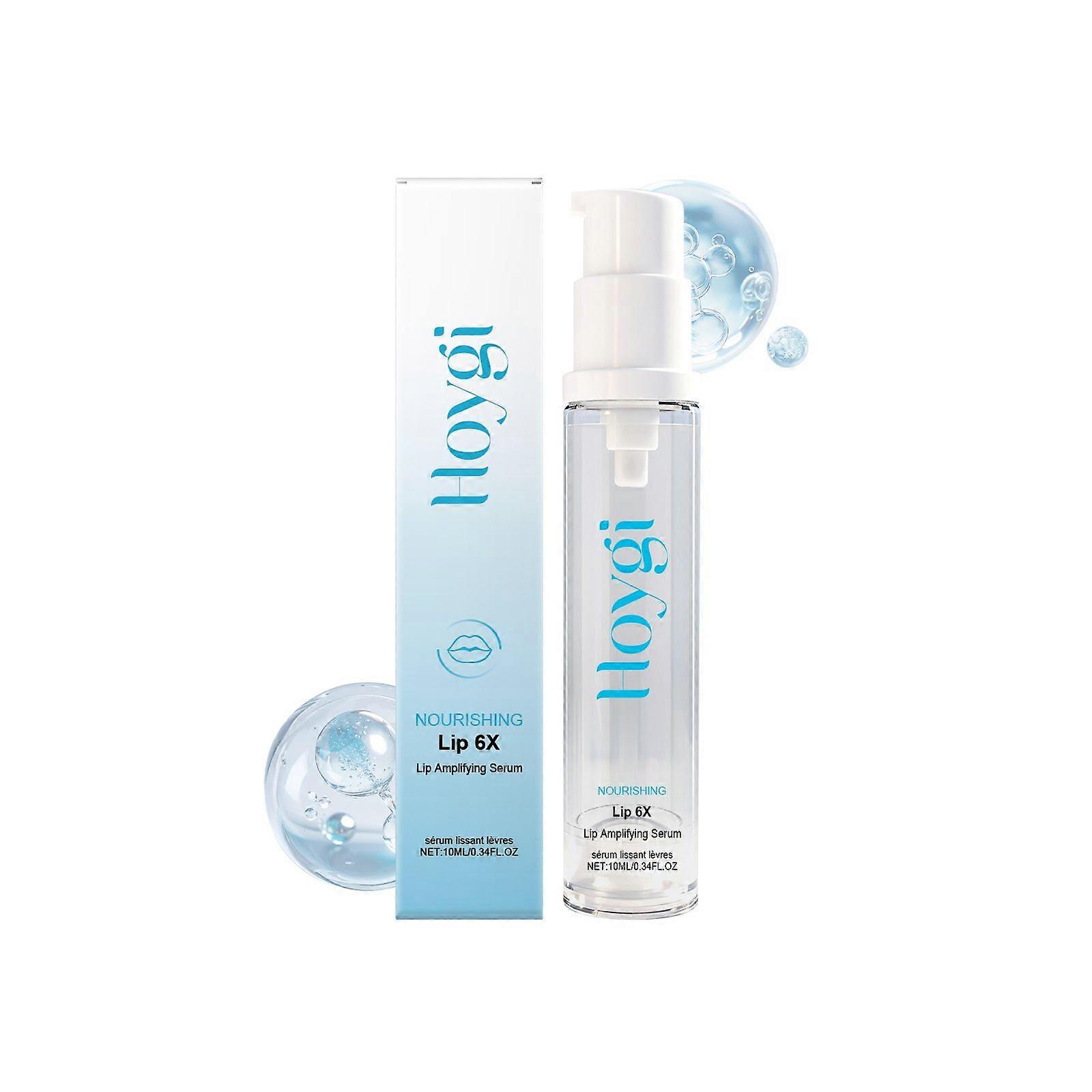 Lip Amplifying Serum, Lip6X with Peptides - Deep Moisturizing Serum Instantly Plumps, Hydrates & Smooths Lips & Boosts Collagen Production 10ML