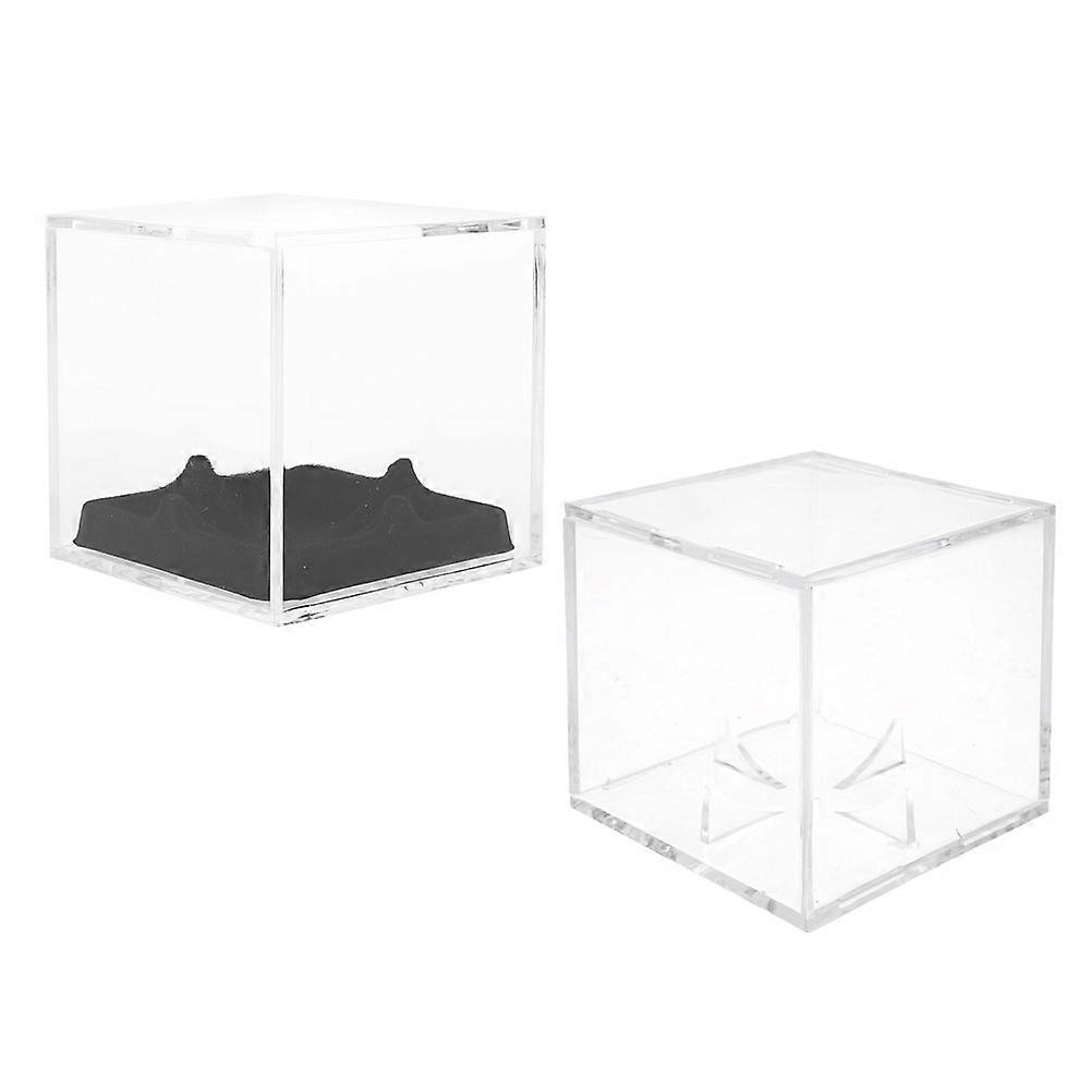 Clear Baseball Holder Acrylic Display Case for Display 3Sets with Foam