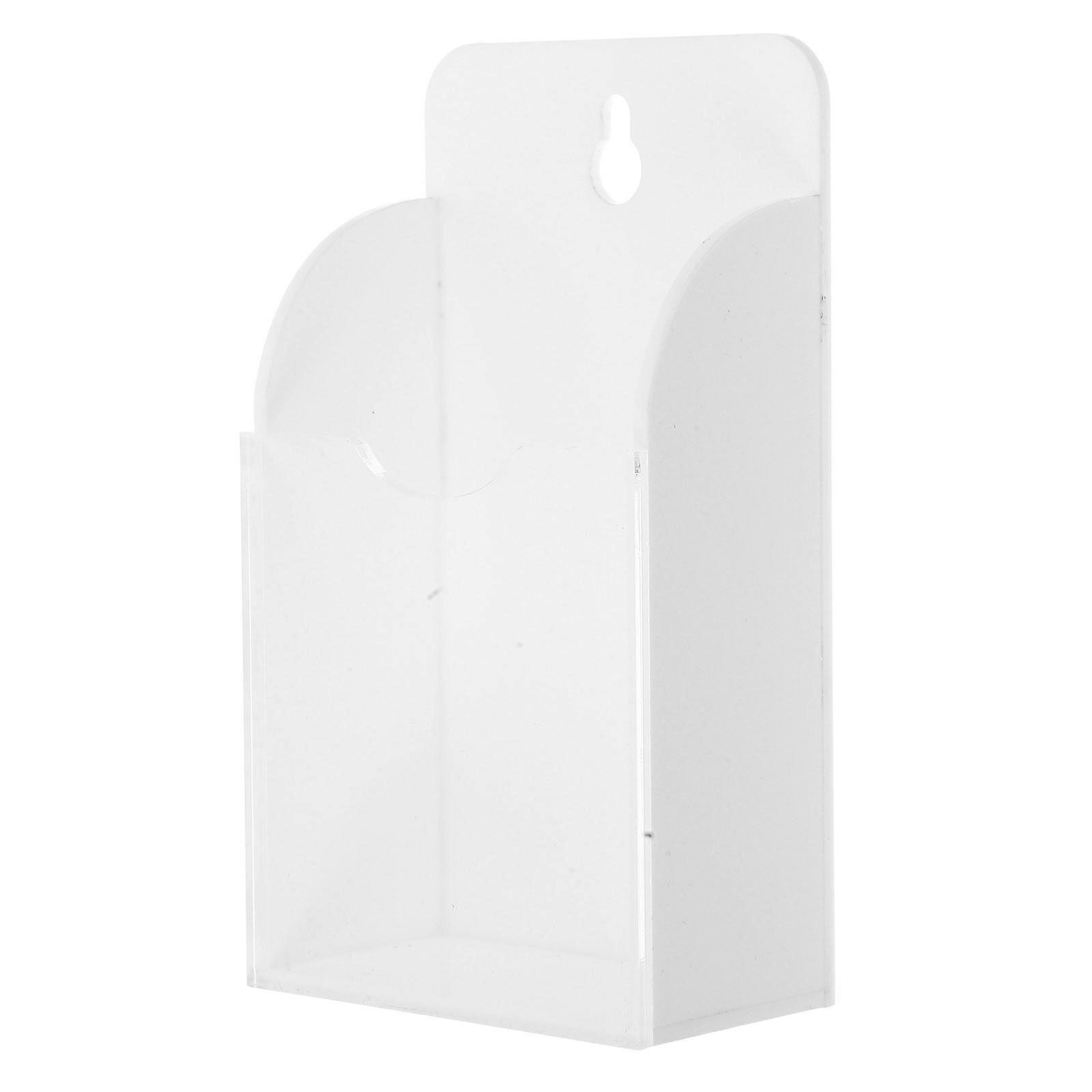 Wall Mount Remote Control Holder Acrylic Organizer for 2Pcs Remotes