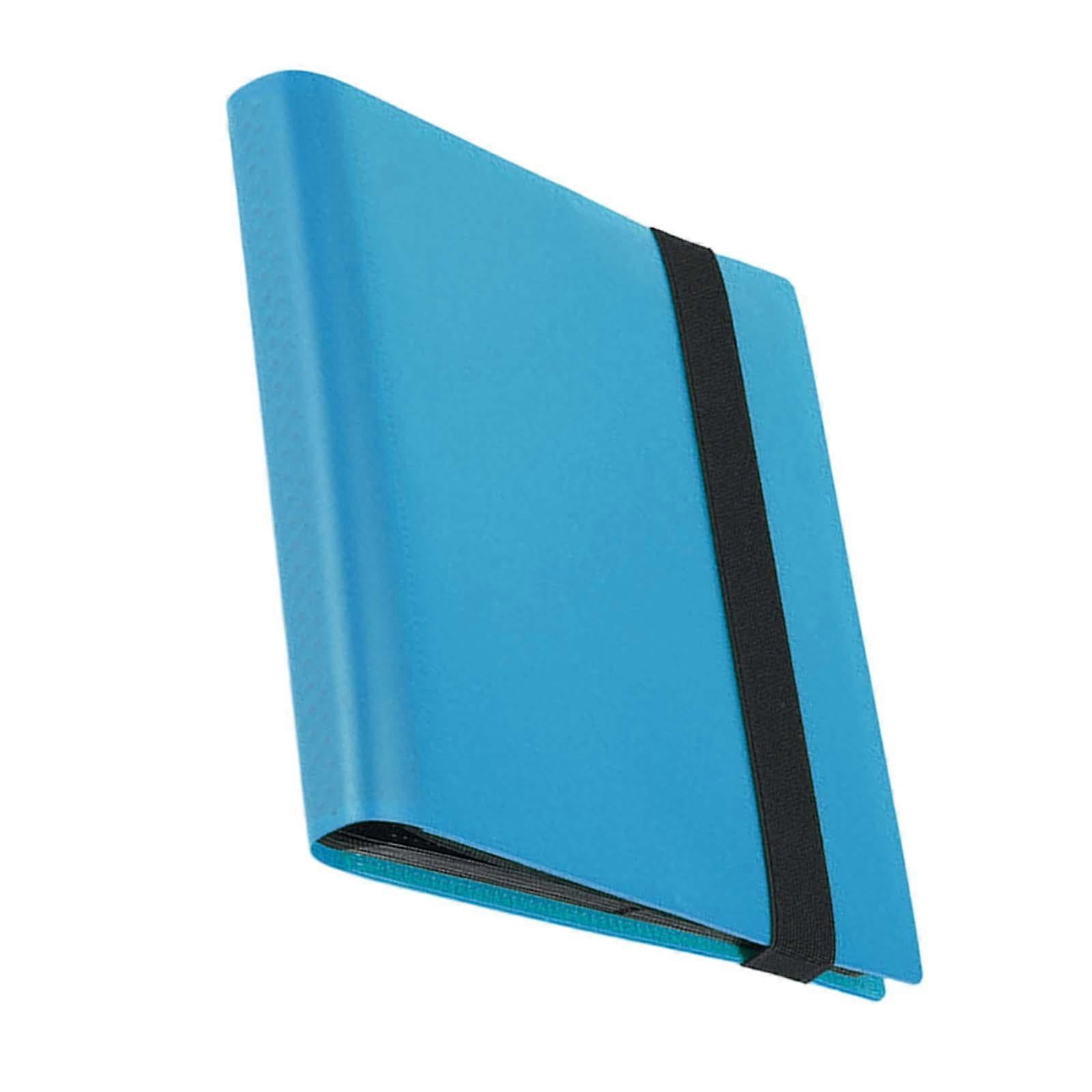 STARTIST Trading Card Carrying Binder Card Books, 20 Sheets Pocket Binder, Portable Band Closure, Card s Card Storage Case light blue