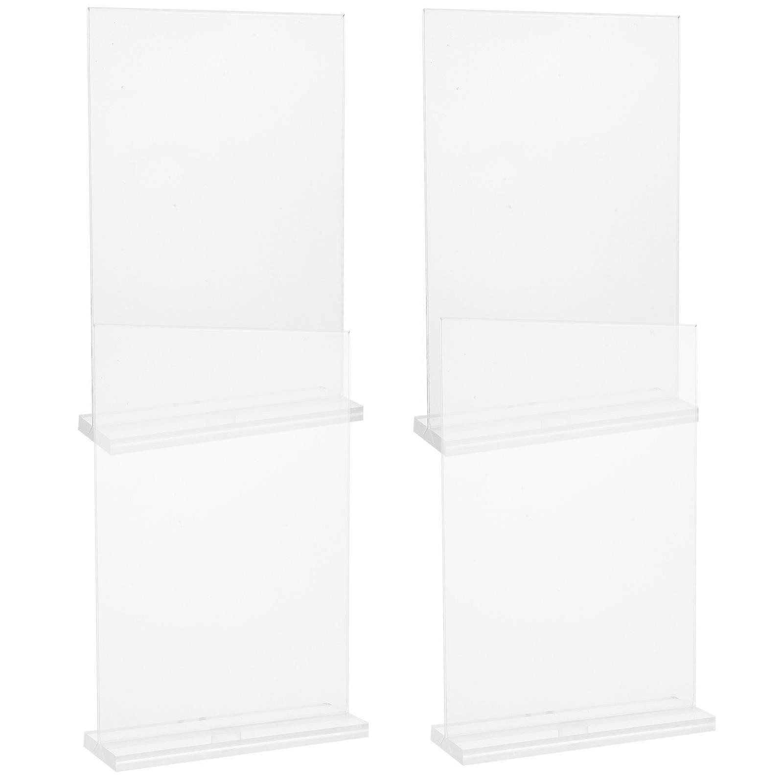 16 Pcs Acrylic Display Stand For Weddings Restaurants And Offices Portable Easy To Remove High Transparency Design
