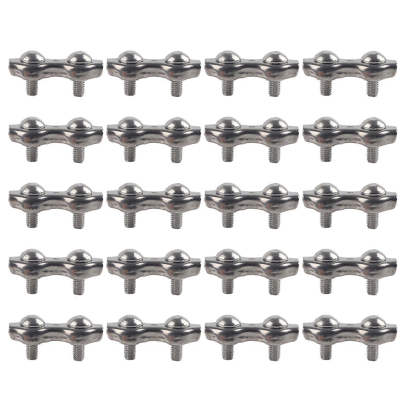 Wire Rope Clips Stainless Steel Cable Clamps Simple Grip Caliper Duplex Locking Device 2025