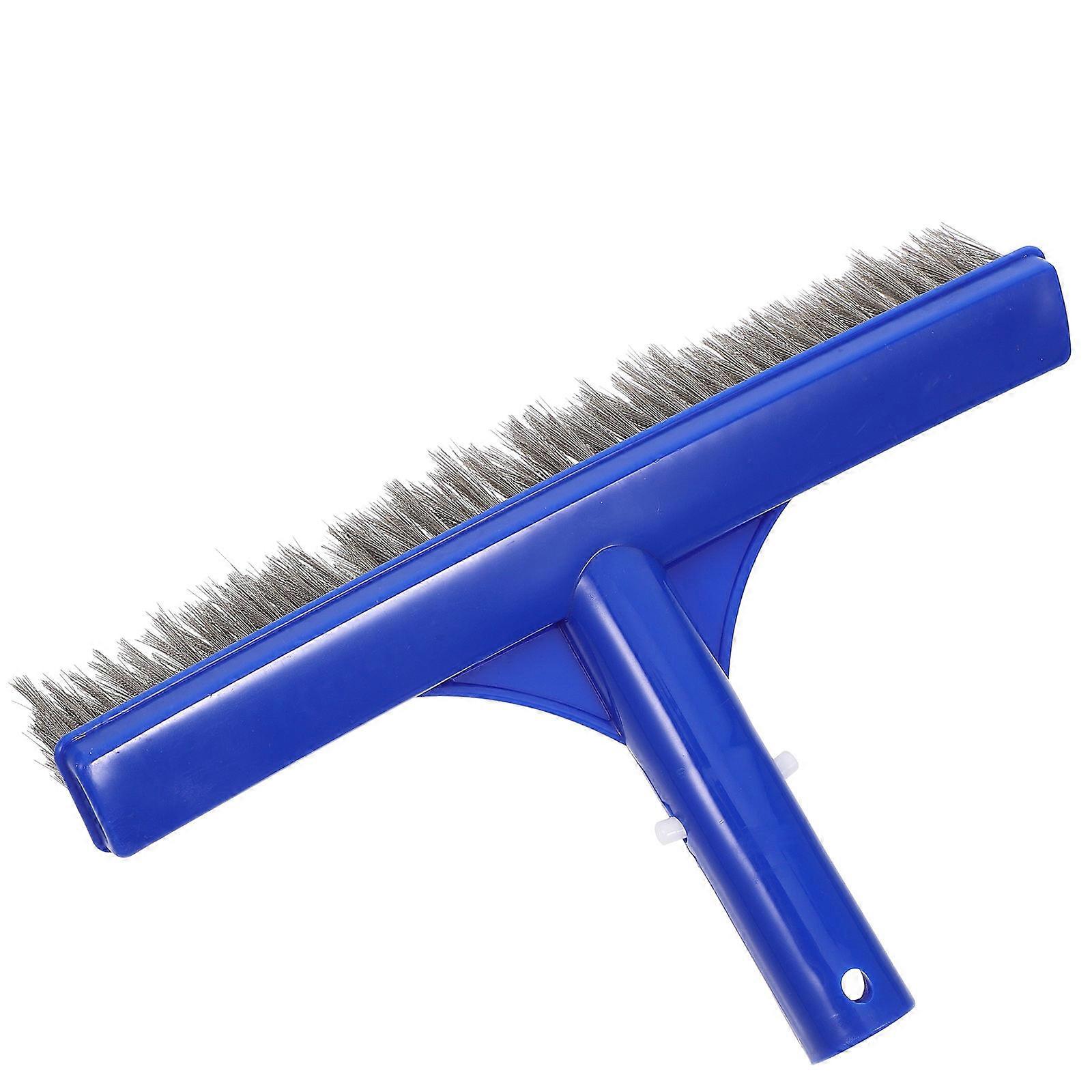 Blue Pool Wire Brush Heavy Duty for Cleaning 3Pcs Portable Pool Brush
