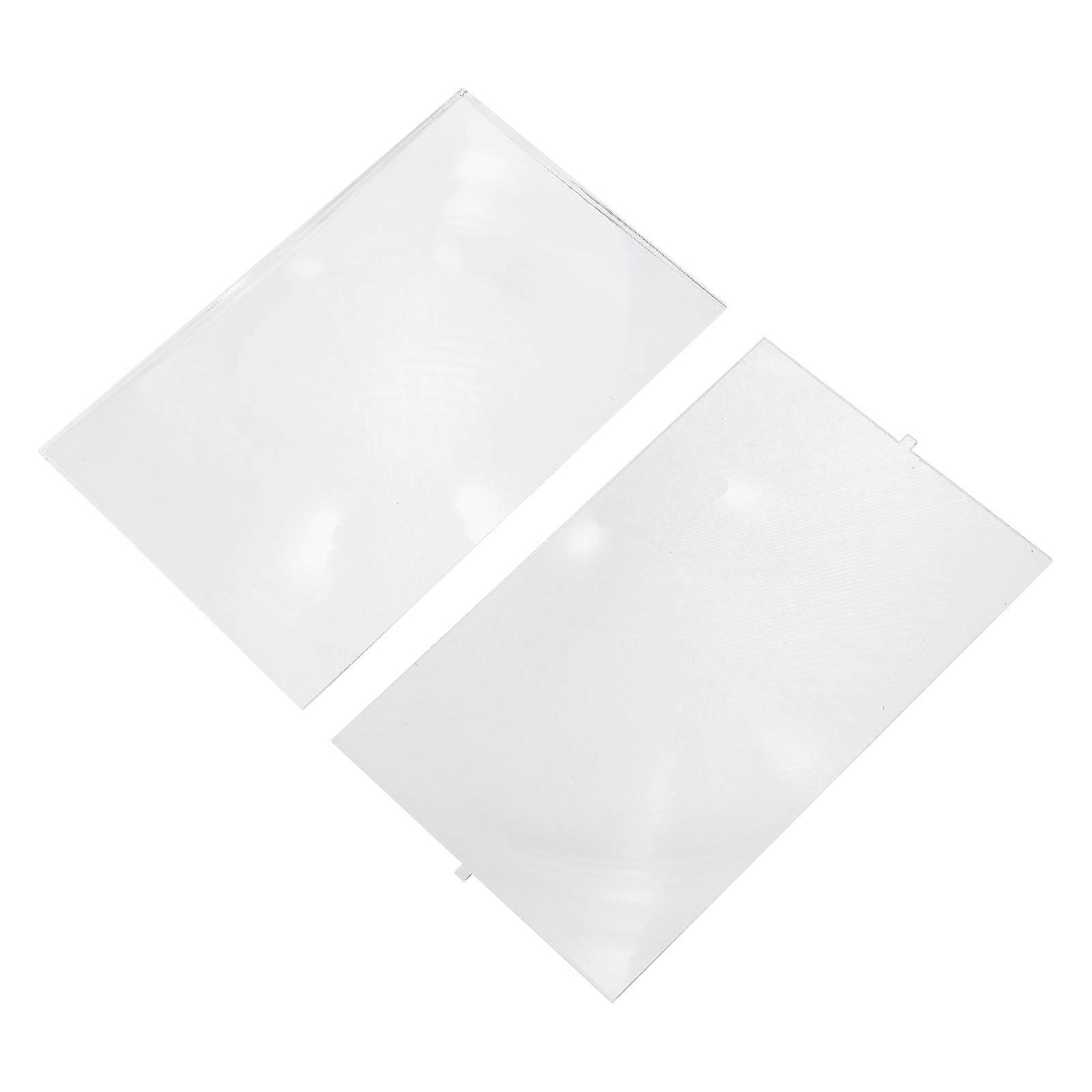 High Definition Lens For Projector 14X9CM Square Transparent Acrylic High Transmission 4Pcs