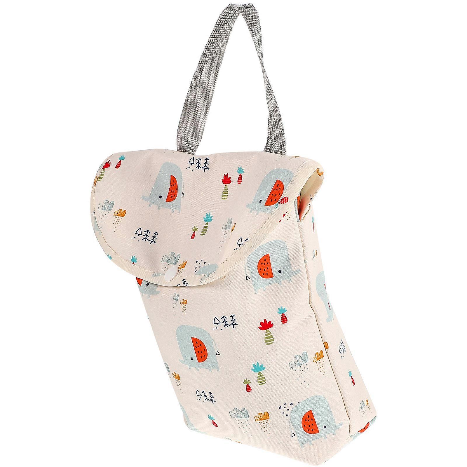 Nursery Diaper Bag Storage Pouch for Infant Item Organizer 2Pcs Portable