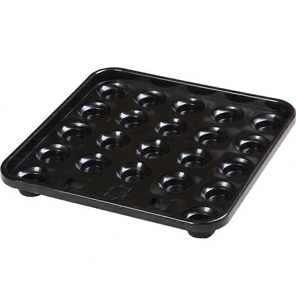 Snooker Ball Tray Table Ball Storage Tray for Storage 4Pcs Sturdy Black Plastic