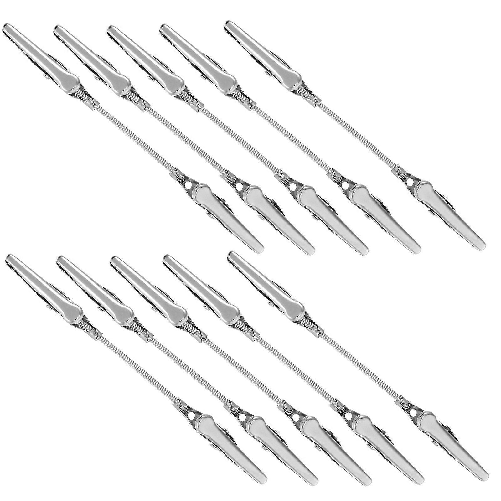 Double Head Memo Clip Metal Note Holders for Office Use 50Pcs Silver