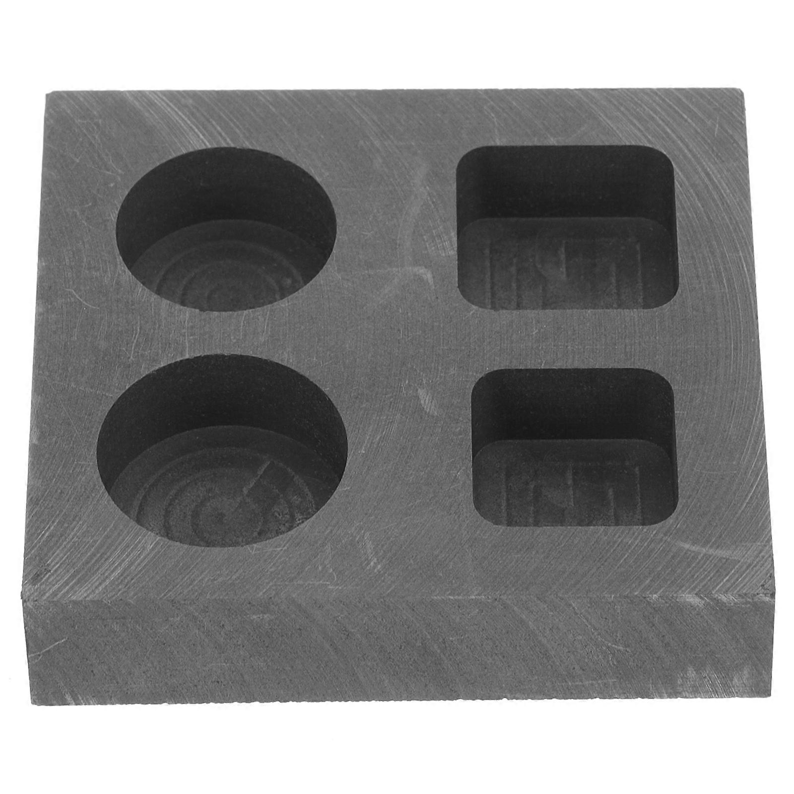 Metal Casting Mold for Gold and Silver 5Pcs Graphite Ingot Mold