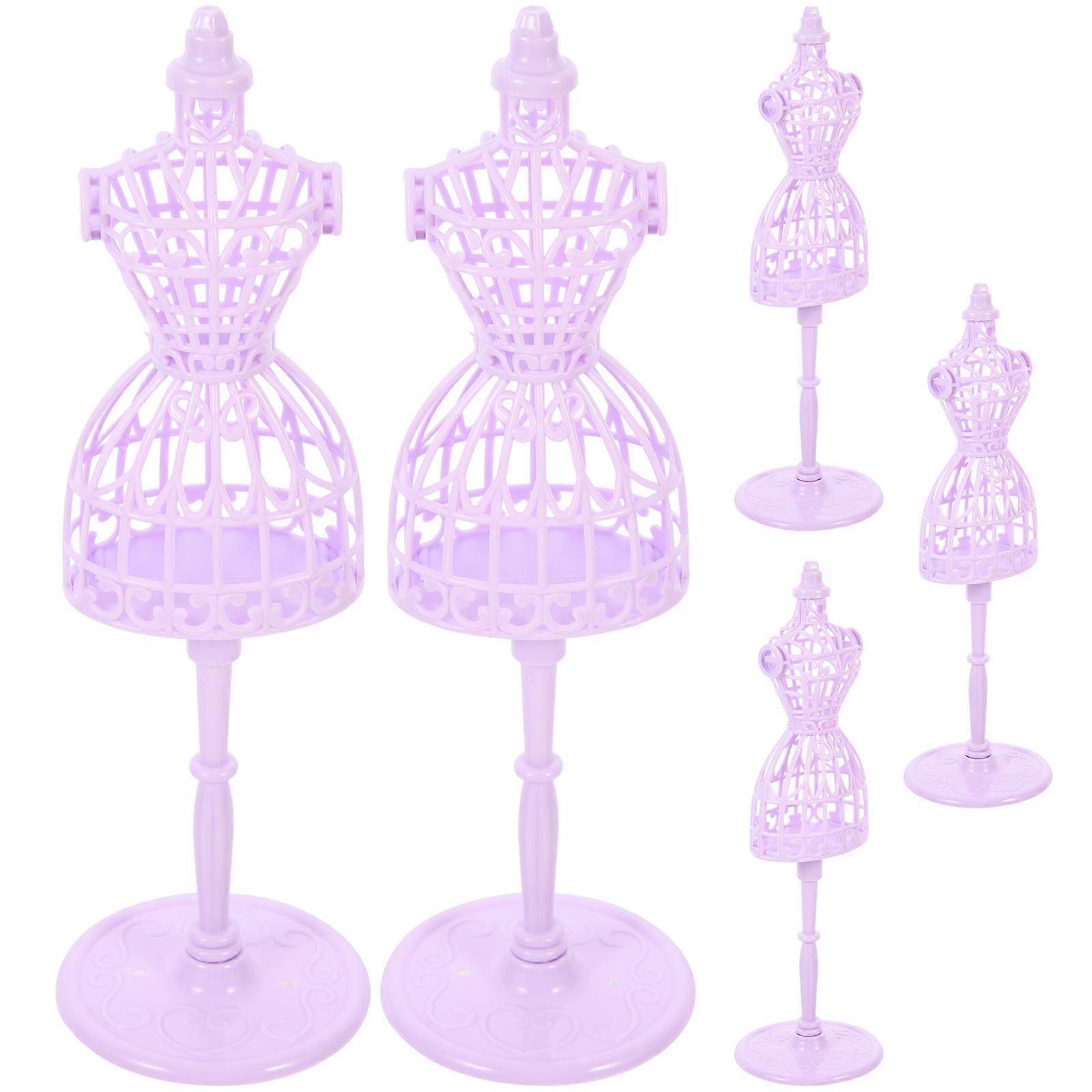 Plastic Doll Dress Support Mini Mannequin Stand for Storage Use 25Pcs