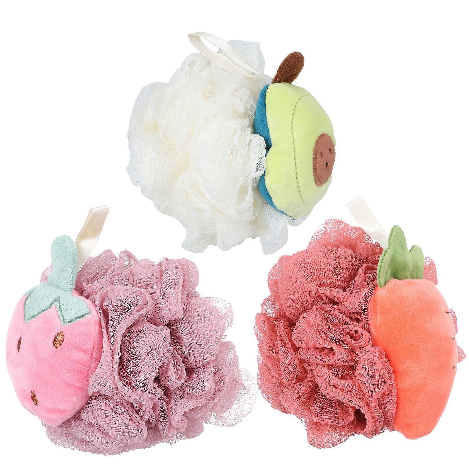 Bath Ball Shower Flower for Body Cleaning with 6Pcs Random Style