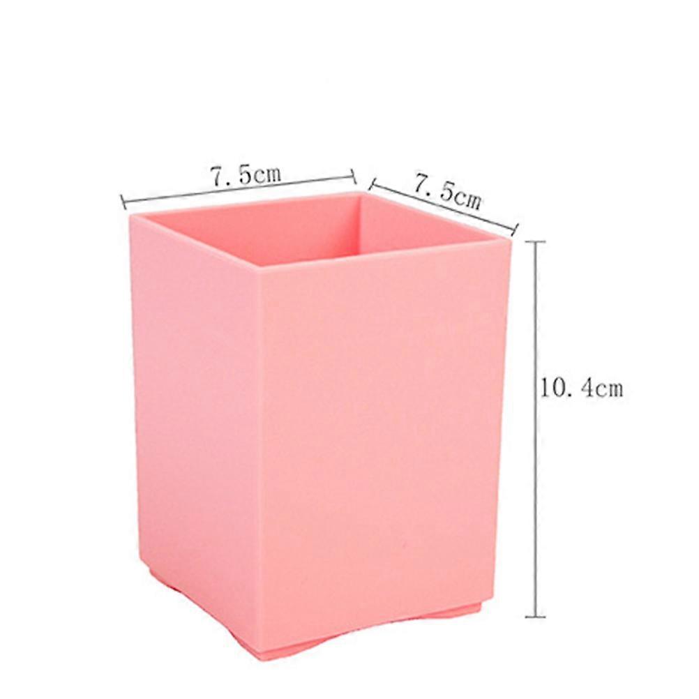 Plastic Pen Holder for Pencil Holding 4Pcs Pink Multiple-Use Organizer