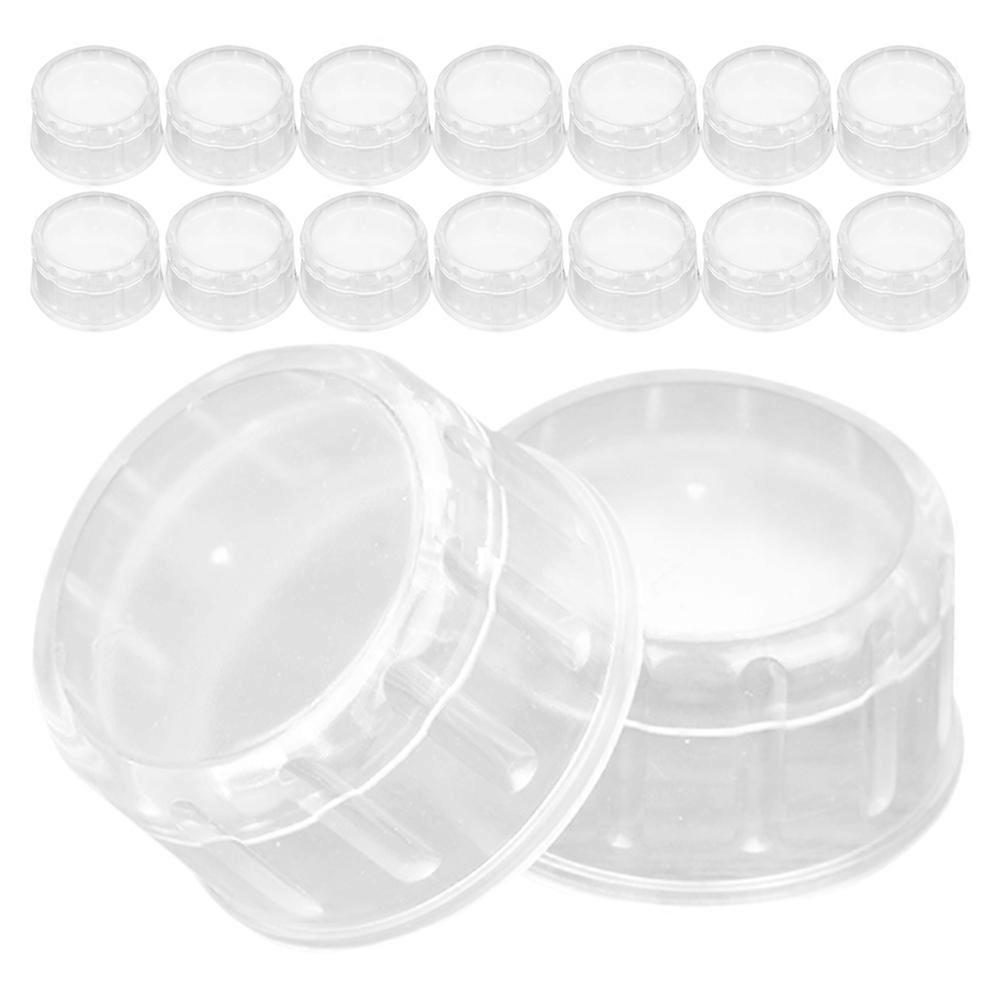 64 Pcs Shaker Bottle Lid For Beverage Making With Stylish Design Perfect For Tea Shops And Bartenders In Transparent Style