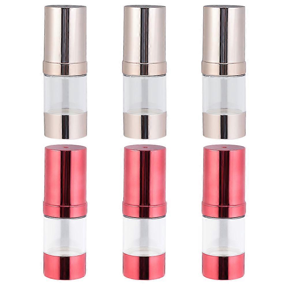 Chemical Cosmetics Bottle Container for Storage 6Pcs Empty Pump
