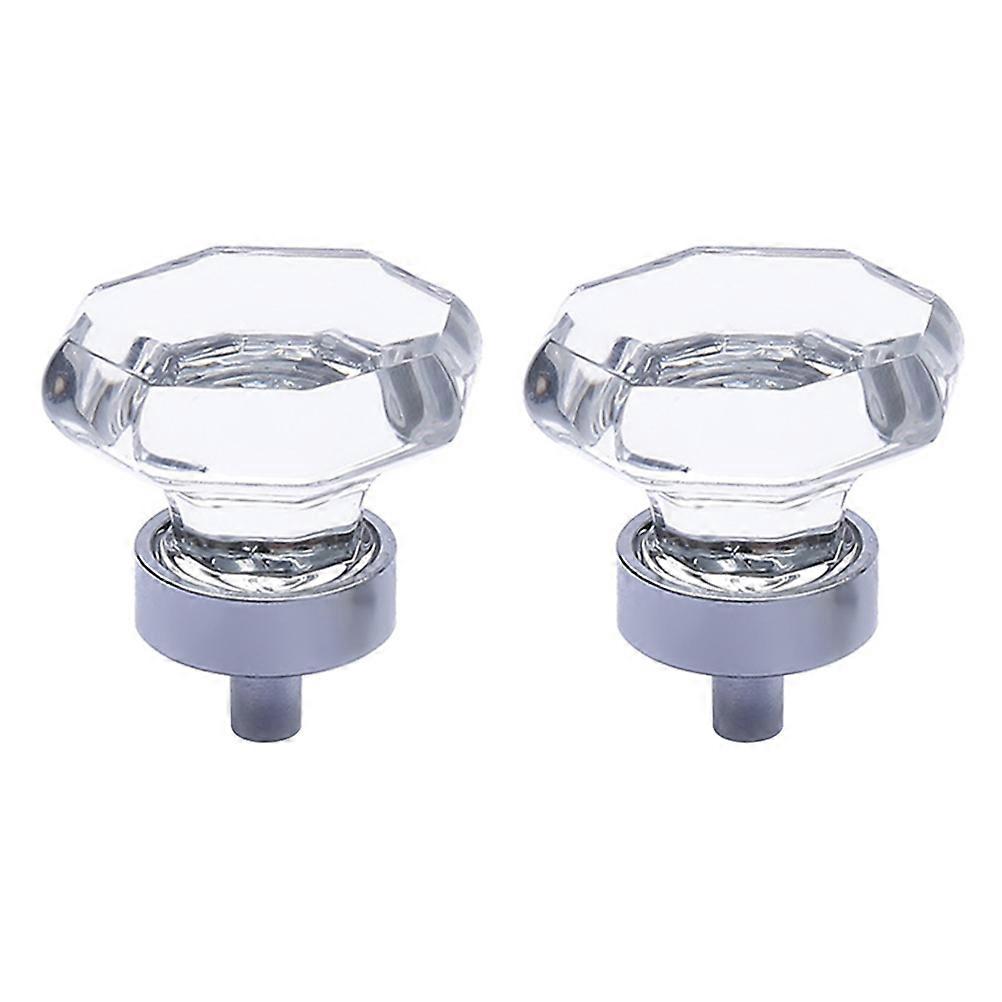 Home Handle Replacement Zinc Alloy Door Knobs for Crystal 2Pcs Euro Style