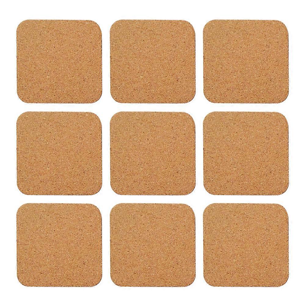Cup Mat Square Shape Cork Wood Coasters for Holding Cups Pack of 36