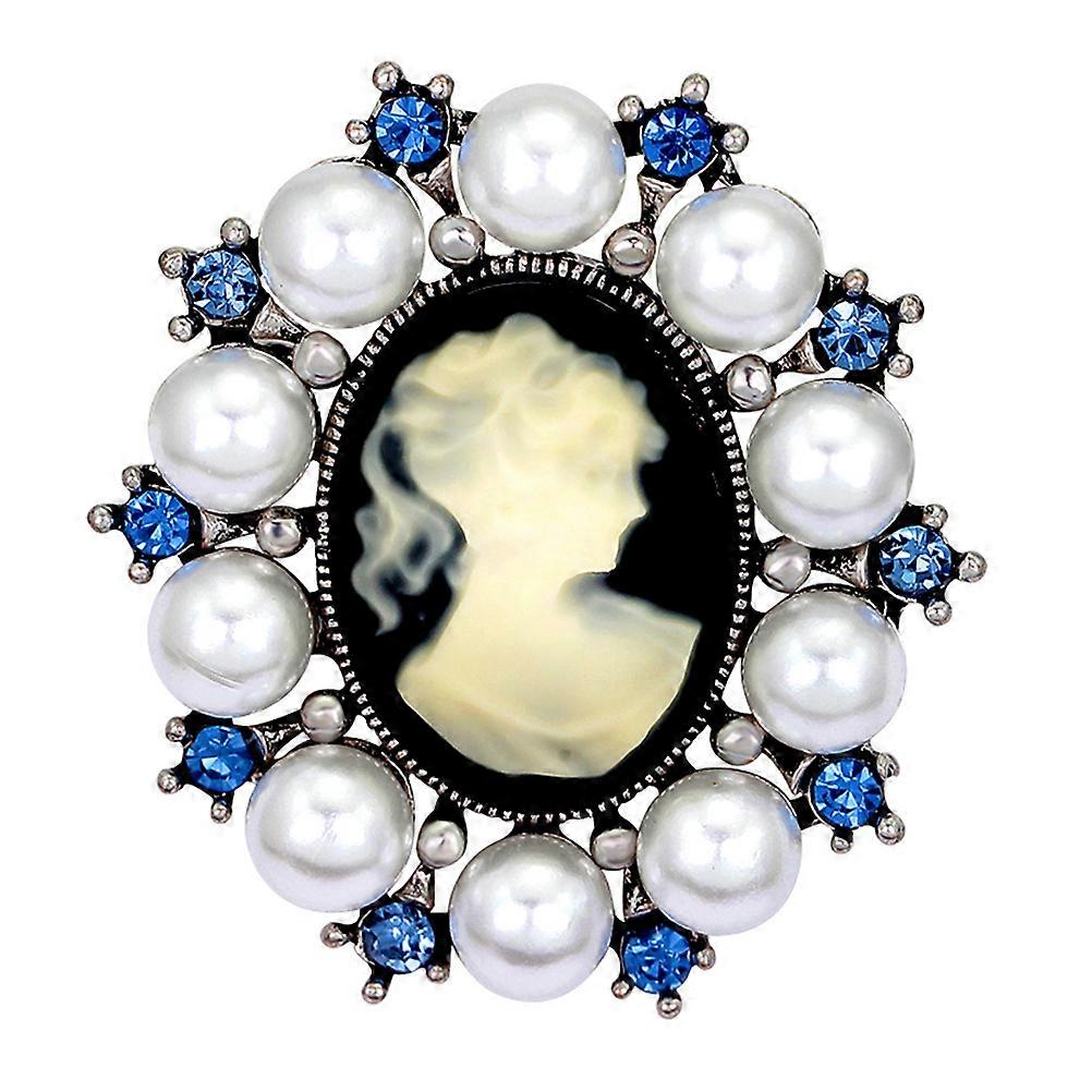 Retro Pearls Brooch Enhancing Temperament For Women 1Set
