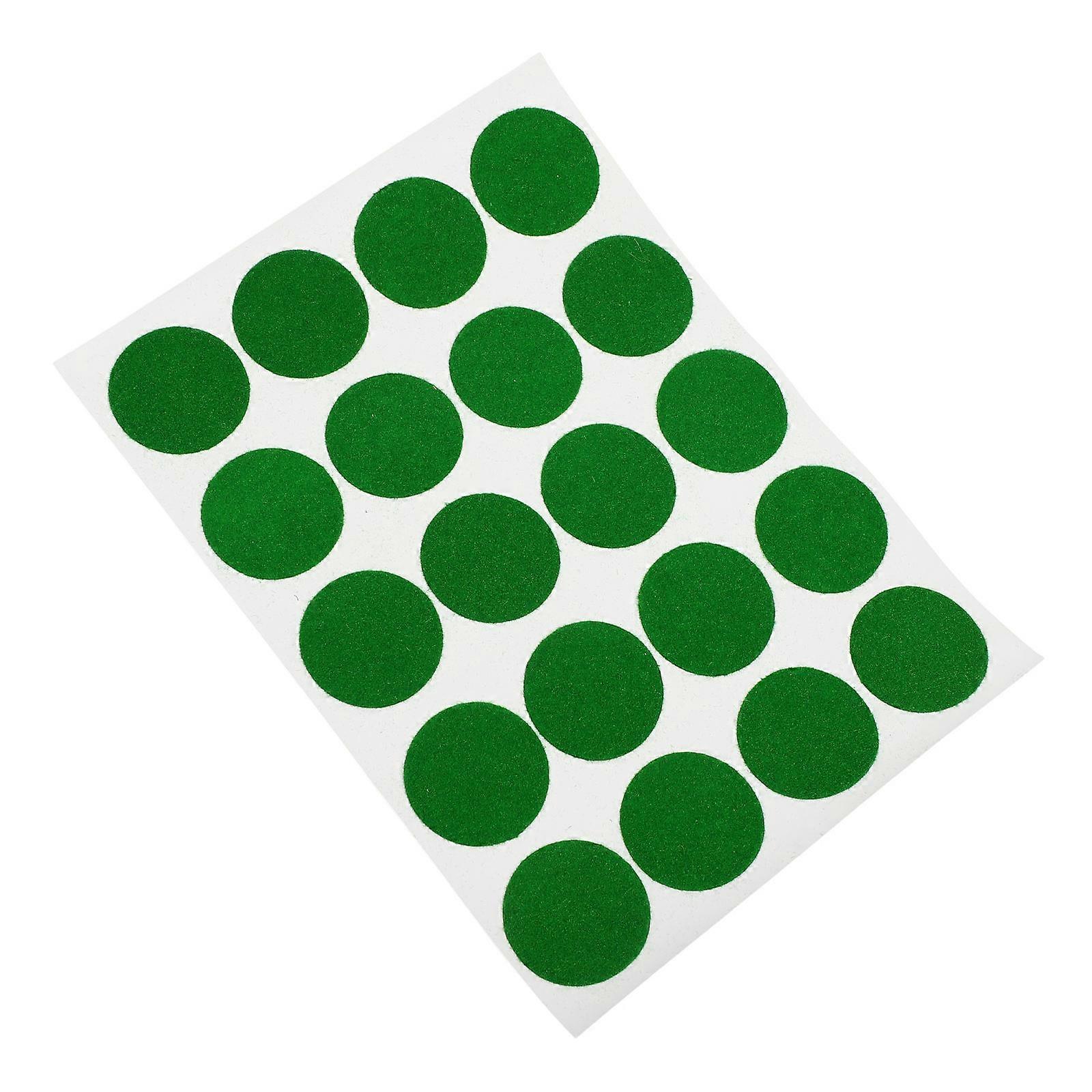 Patch de réparation en feutre pour tennis de table, jeu de snooker, rond, vert, 20 pièces
