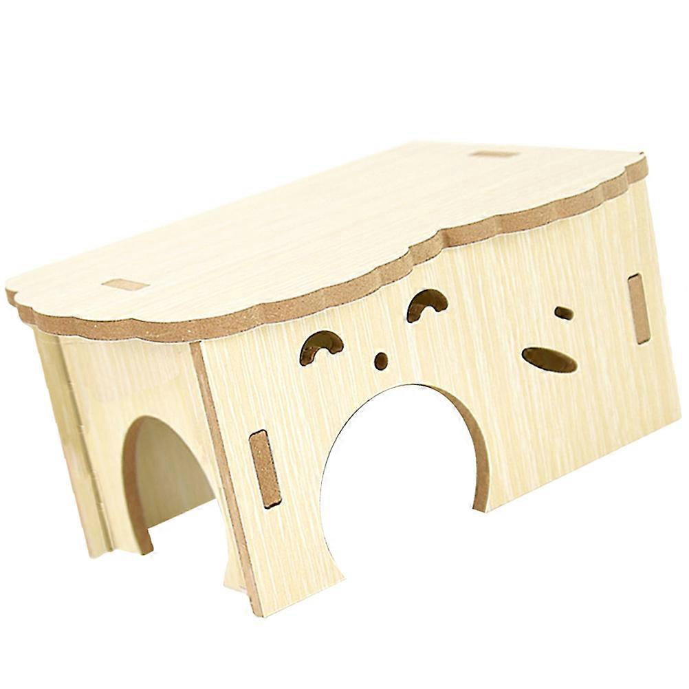 Rat Wood Hideout for Sleeping and Teeth Grinding with 4Pcs Set