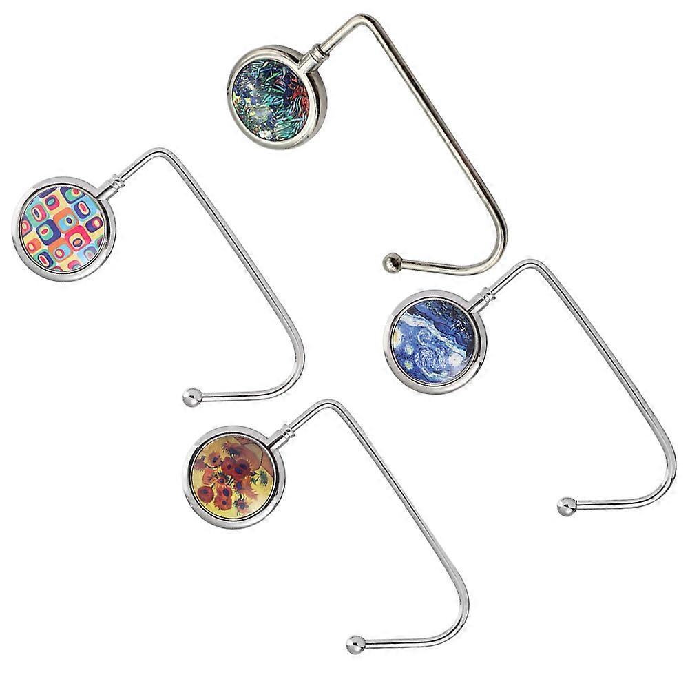 Metal Bag Hooks 4Pcs Straight Hook Holders for Home Use