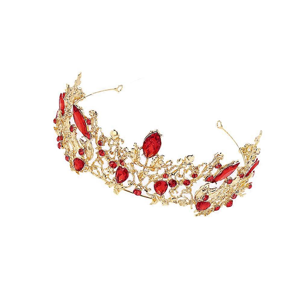 Crystal Alloy Crown Hair Accessories For Bride At Weddings Engagements Or Parties 1Pack