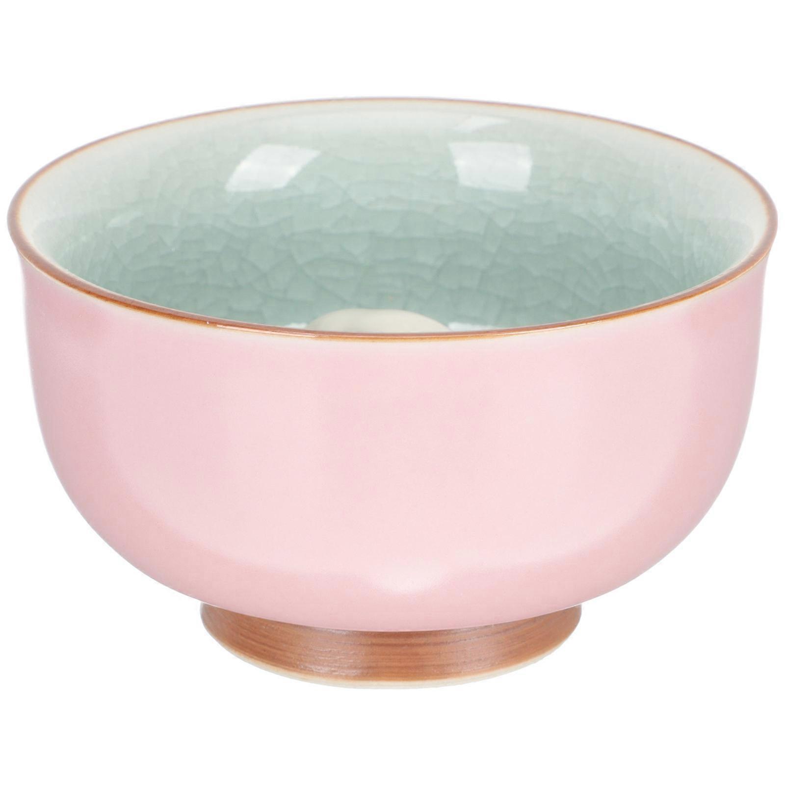 Pink Bunny Inside Ceramic Tea Cup for Delicate Tea Tasting 5Pcs Set