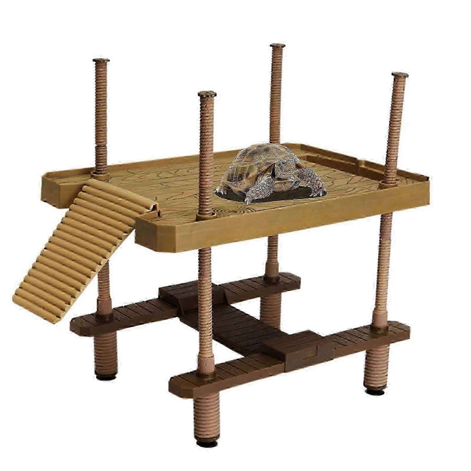 Large Turtle basking Platform for Aquatic Turtles, Turtle Platform for Turtle Lovers, (Size:L)