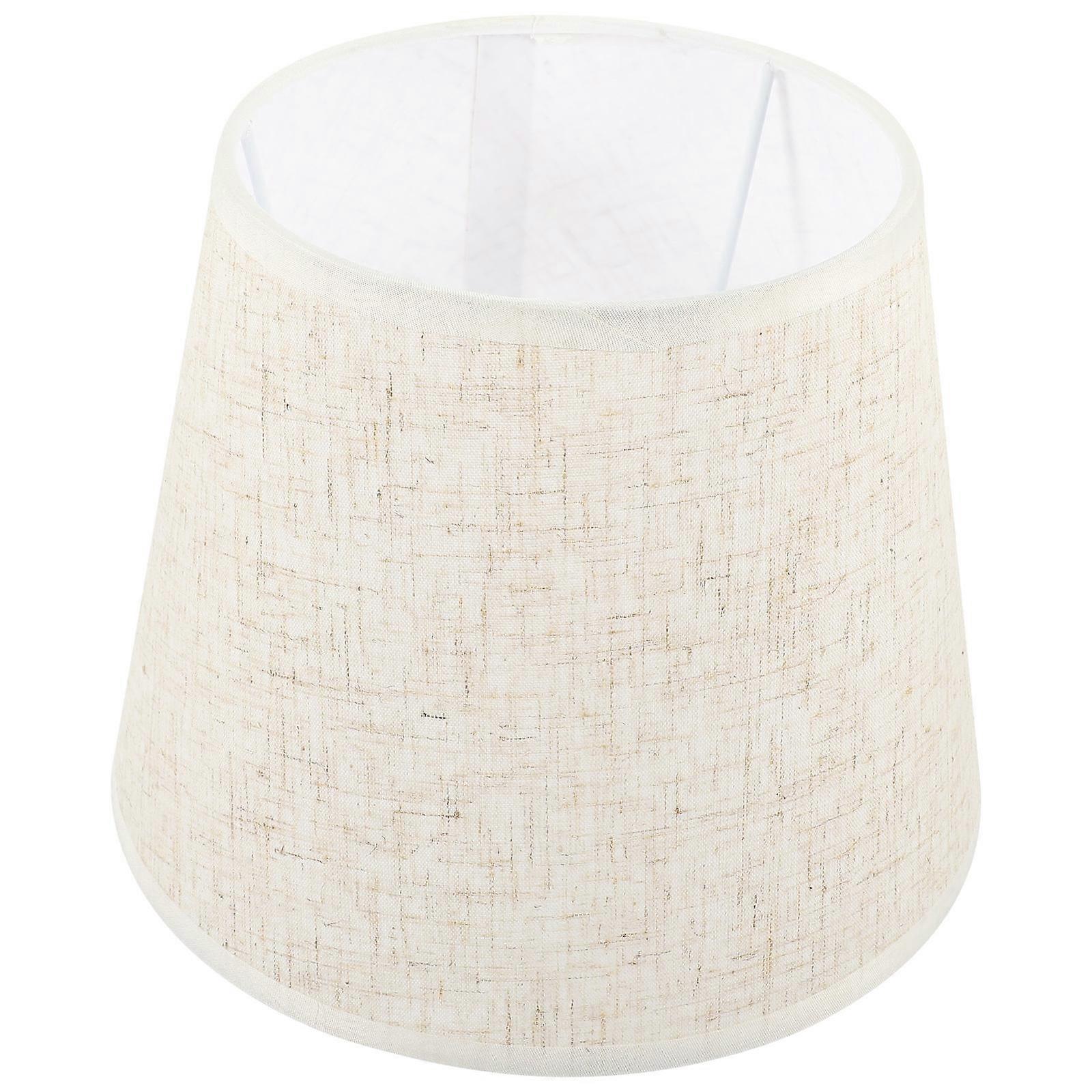 Beige Table Lamp Shade Fabric Material 2Pcs for Decorative Light Covers