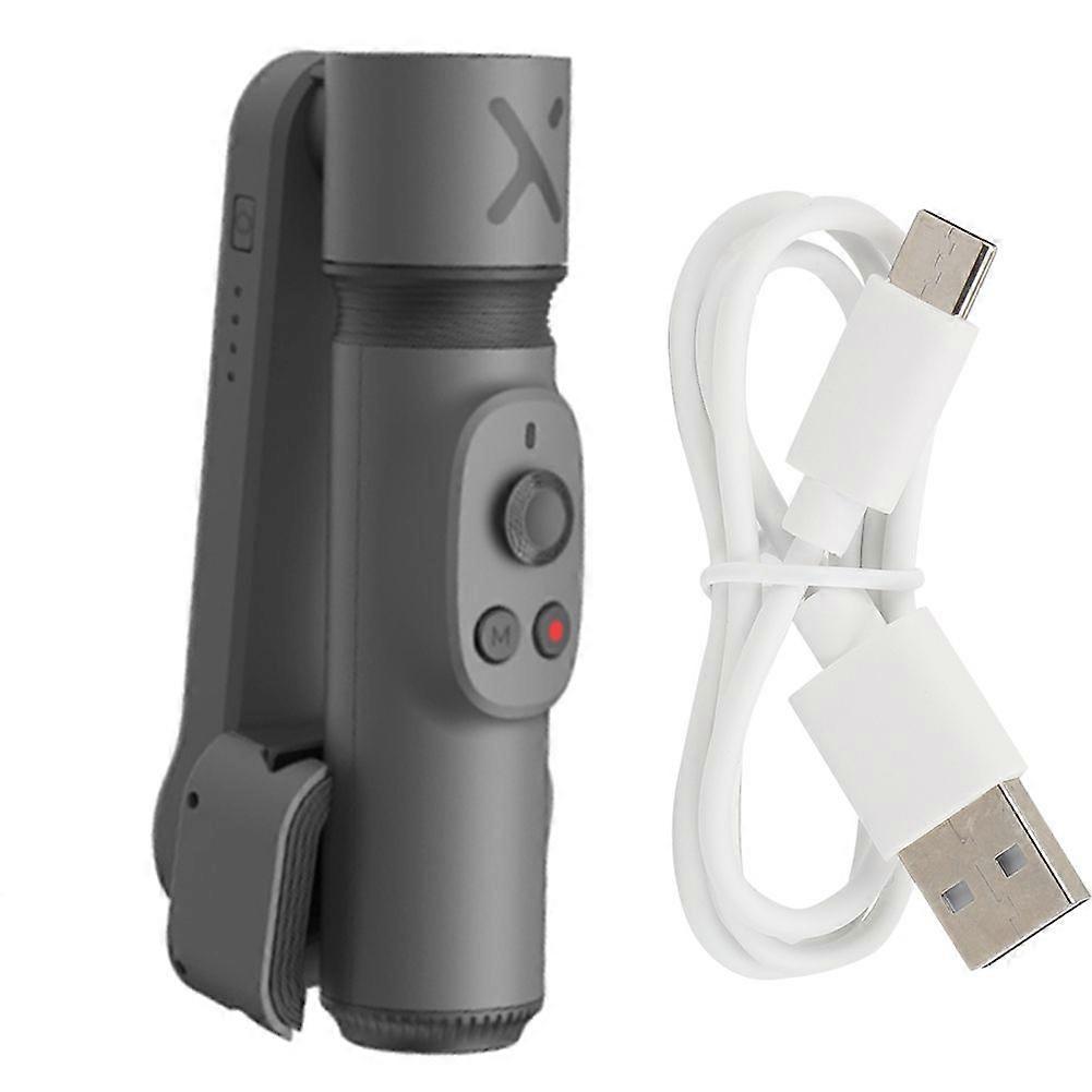 Plastic Gray Rotating Folding Storage Handheld Ballhead Stabilizer Vlog Anti Shake Mobile Phone Selfie Stick for Shooting Outside