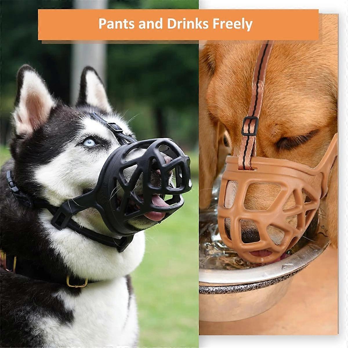 Dog Muzzle, Basket Muzzle for Biting M