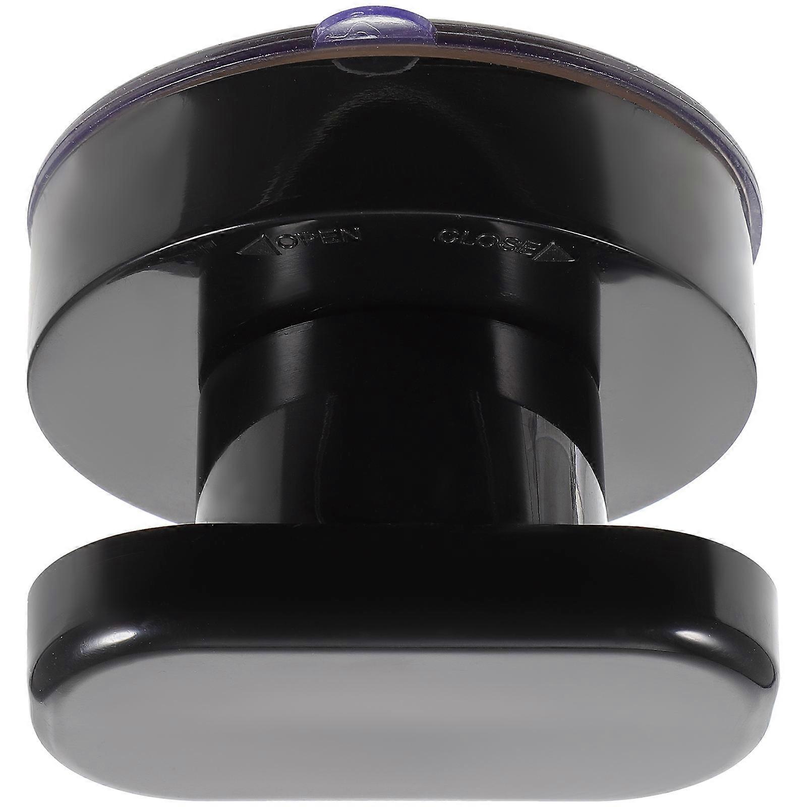 Adhesive Handle Black Cabinet Knob for Drawer Use 4Pcs Self-Stick Pull