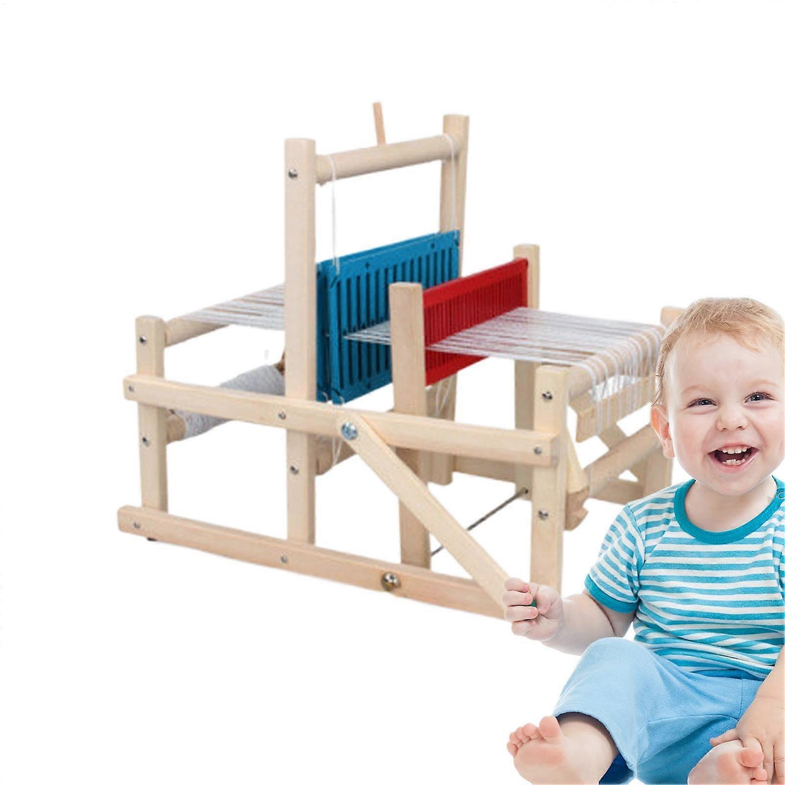 Generic Wooden Weaving Machine For Beginners Handmade Folding Loom Craft Kit Natural Wood