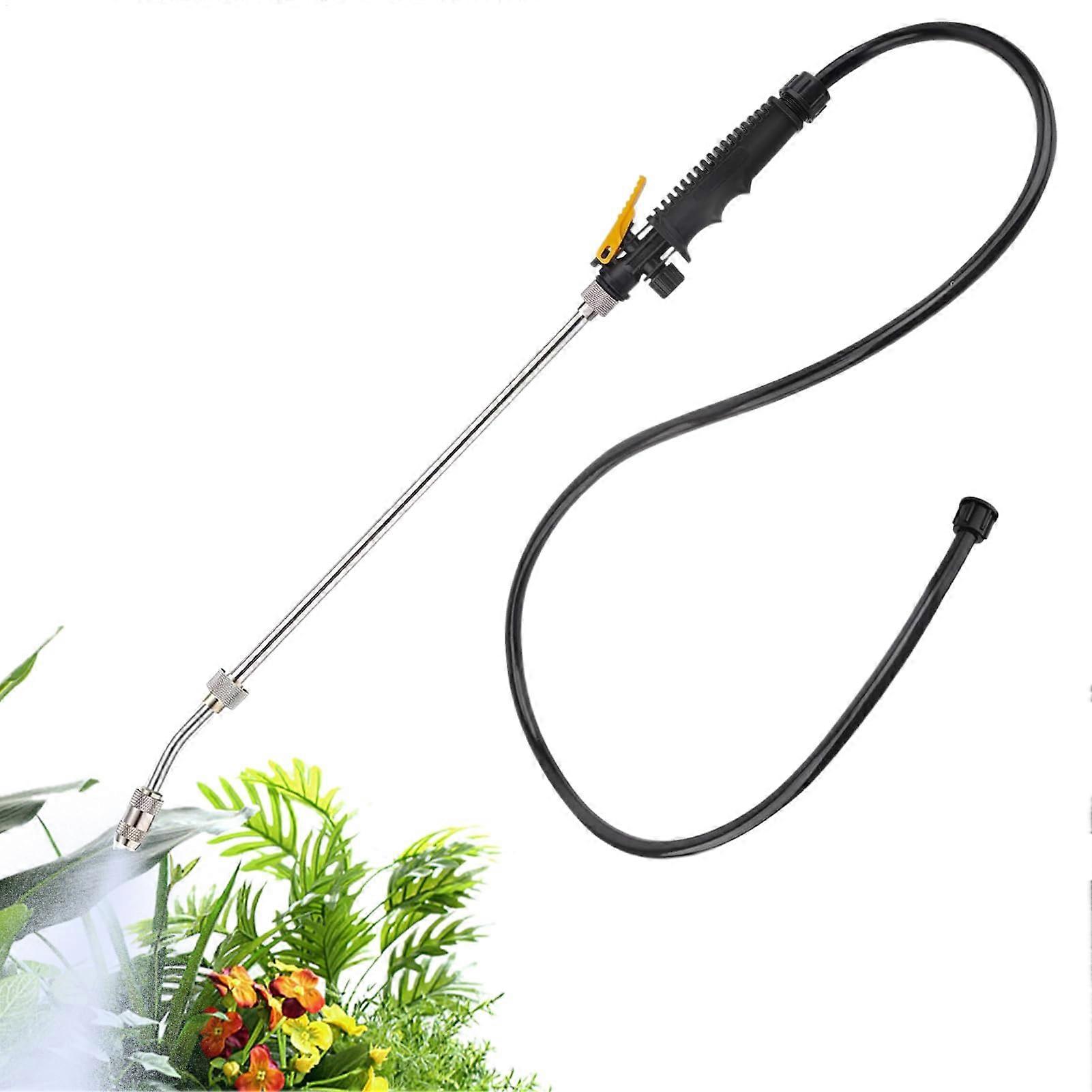 Garden Sprayer Wand Stainless Steel Extendable Electric Watering Handle For Flowers Vegetables Grass Yard Lawn
