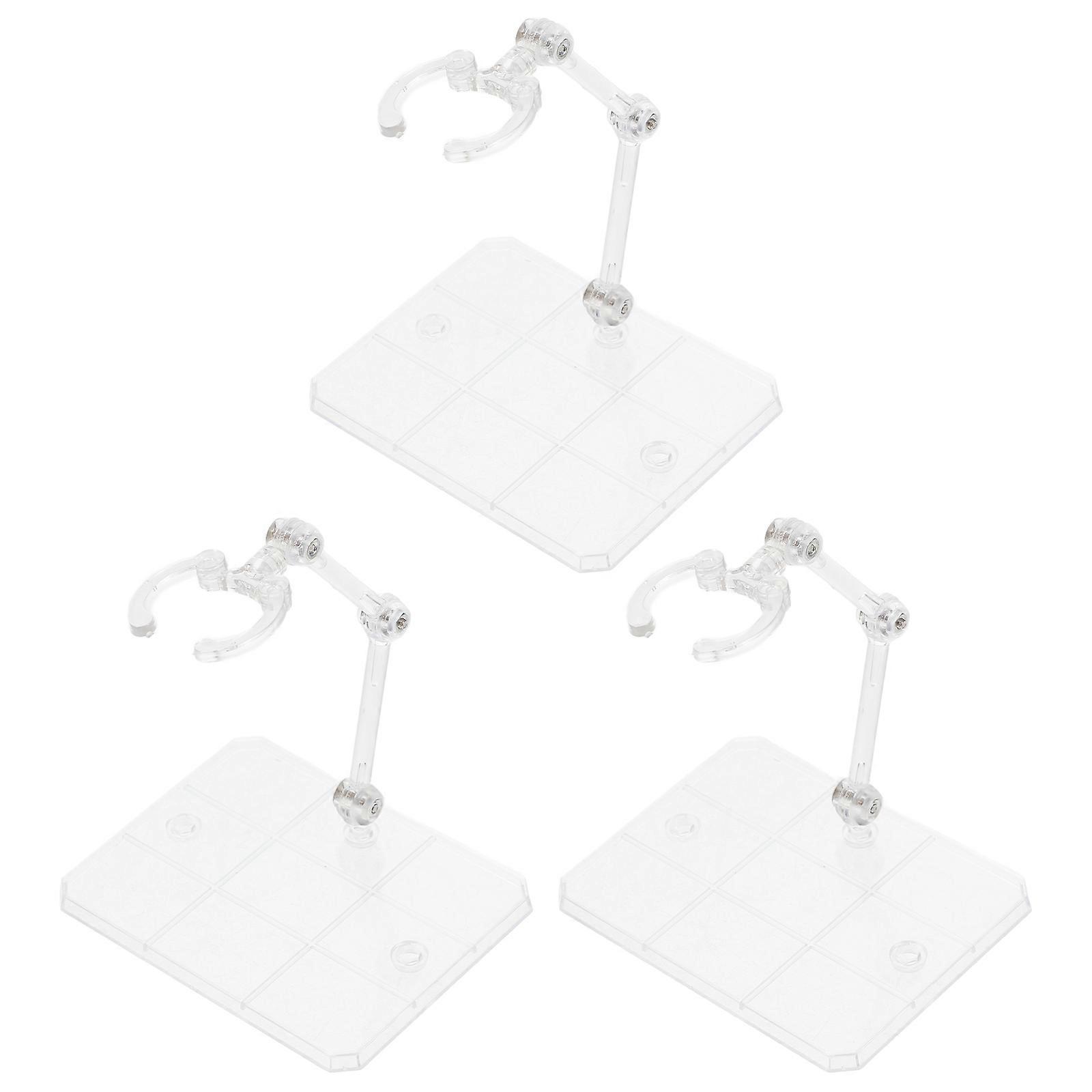 Transparent Action Figure Display Stand for 12Pcs Assembly Doll Bases