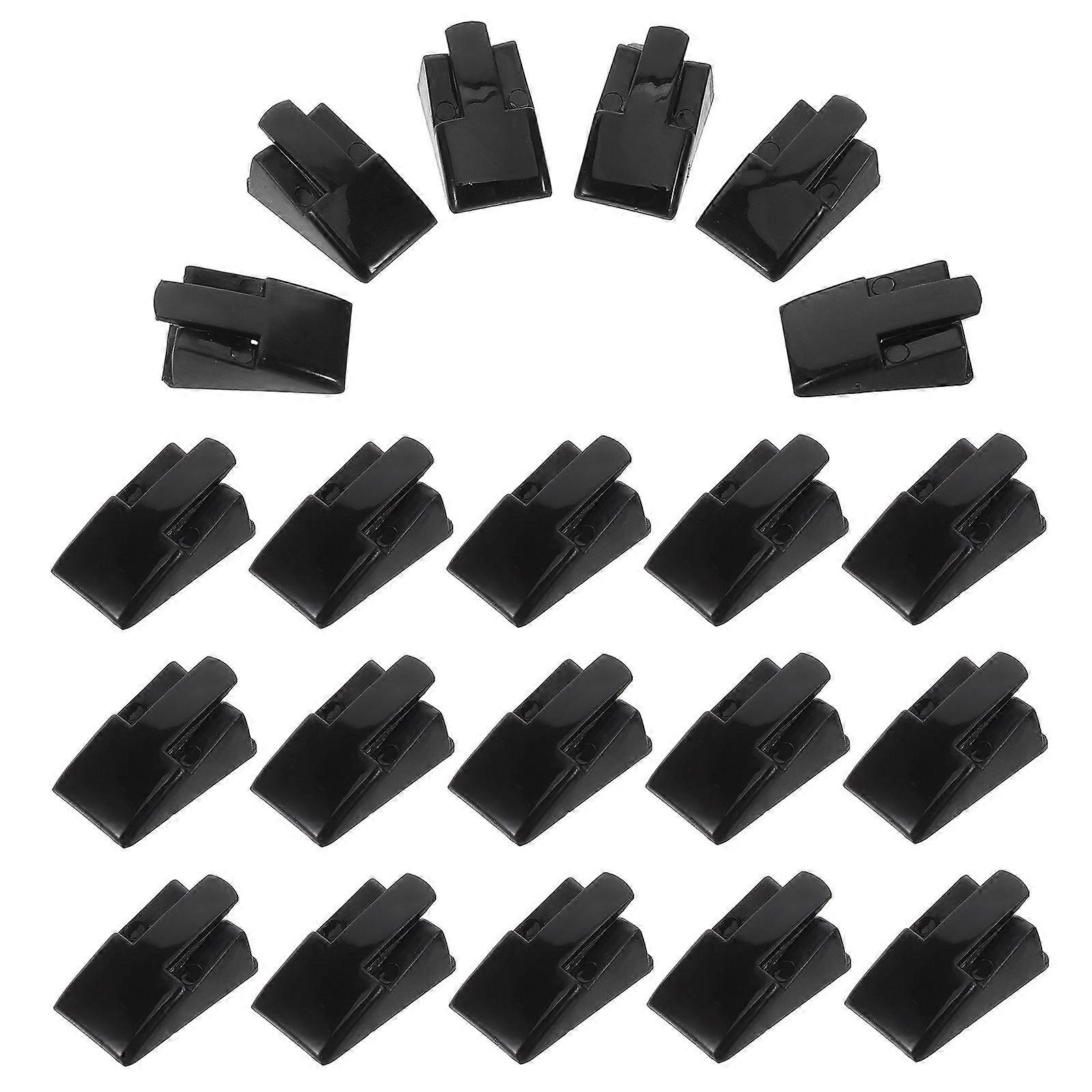 Plastic Ring Organizer Black Ring Stand for Display 20Pcs Set