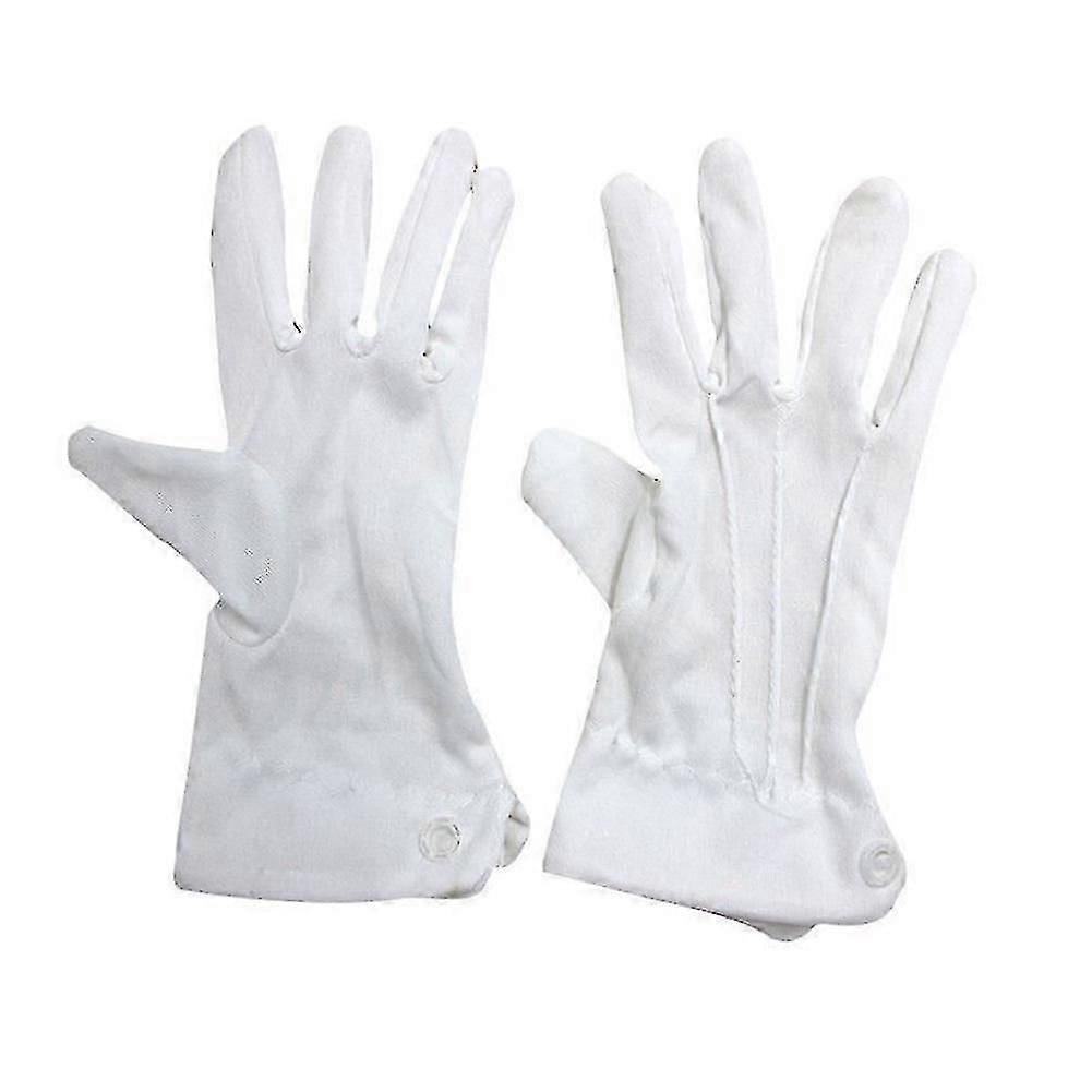 Weiße Männer Herren formelle Handschuhe Smoking Garde Parade Kleid Sant