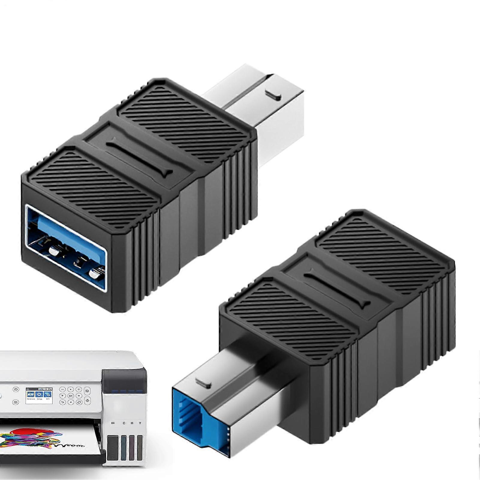 USB To B Adapter USB 3.0 A Female To B Male Data Extension For Scanner Hub Laptop Tablet Hard Drive Docking Station